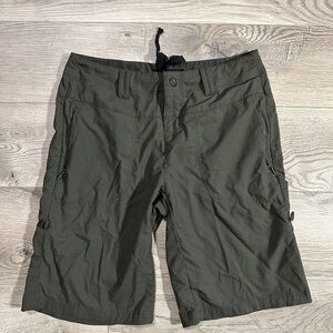 REI olive green bermuda hiking shorts size 2